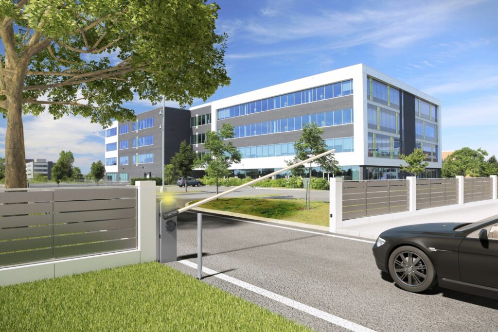 Illustratie van slagboom installatie en werking van een slagboom Effrink en Malestein